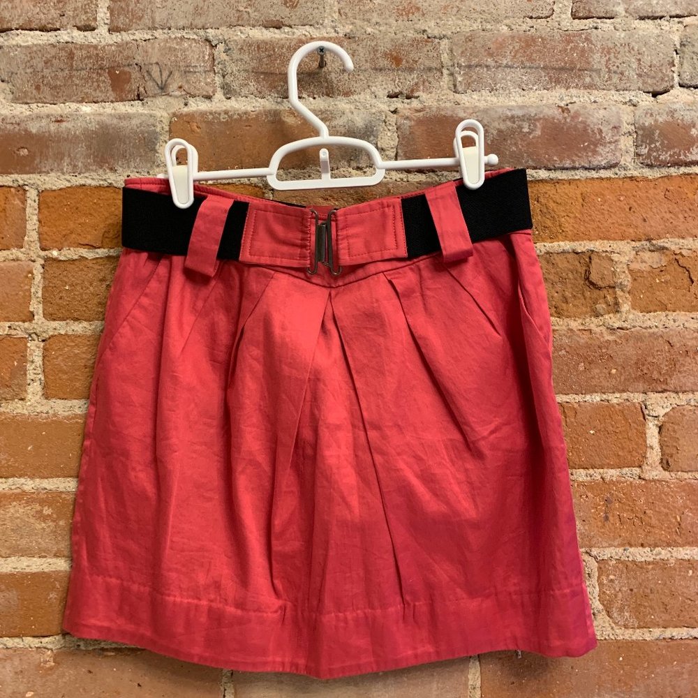41. BCBGeneration Woman’s Summer Spring & Flirty Mini Work Skirt - Coral